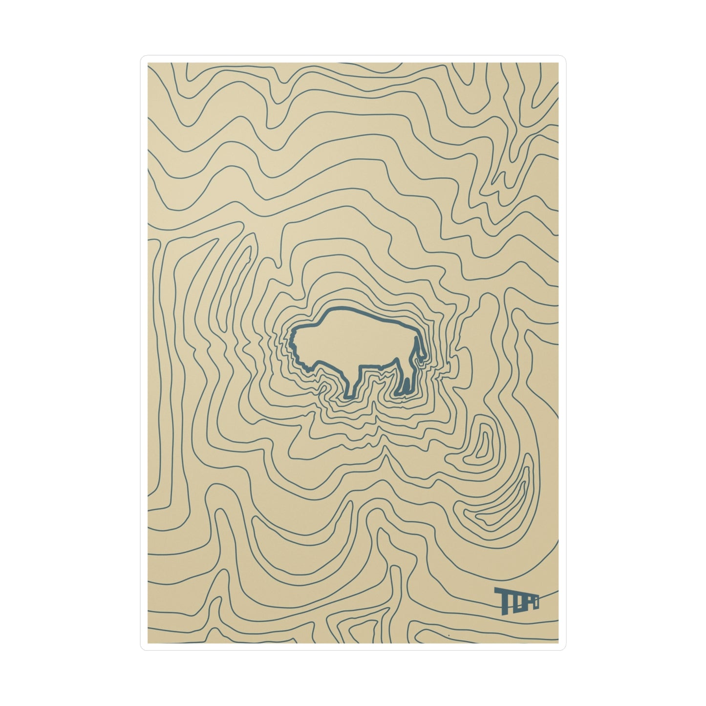 Bison Vinyl Decal
